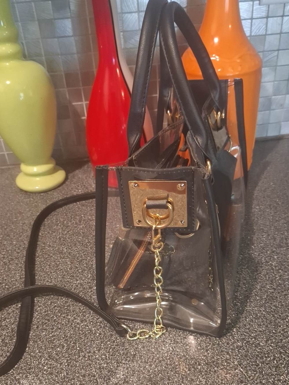 Miu Miu Wallet and Clear Tote Bag - Picture 15 of 16